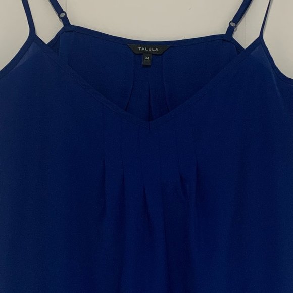 Talula Sleeveless Sheer Royal Blue Blouse - Medium - Picture 2 of 2